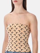 Marine Serre recycled Moon tube top - | Spazio Pritelli