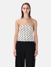 Marine Serre recycled Moon tube top - | Spazio Pritelli