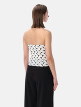 Marine Serre recycled Moon tube top - | Spazio Pritelli