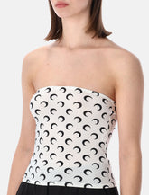 Marine Serre recycled Moon tube top - | Spazio Pritelli