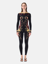 Marine Serre floral print jersey catsuit - | Spazio Pritelli