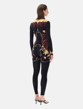 Marine Serre floral print jersey catsuit - | Spazio Pritelli