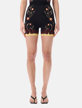 Marine Serre floral print jersey mini shorts - | Spazio Pritelli