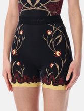 Marine Serre floral print jersey mini shorts - | Spazio Pritelli