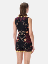 Marine Serre floral print second skin top - | Spazio Pritelli