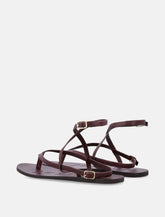 Manebì leather strappy thong sandals - | Spazio Pritelli