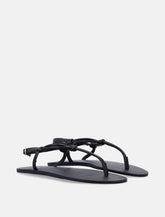 Manebì Canyon black leather sandals - | Spazio Pritelli