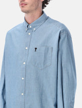 Camicia boxy Ami Paris Ami De Coeur in cotone - | Spazio Pritelli