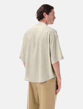 Ami Paris boxy short sleeve viscose shirt - | Spazio Pritelli