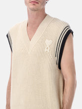 AMI Paris Ami De Coeur sleeveless sweater - | Spazio Pritelli