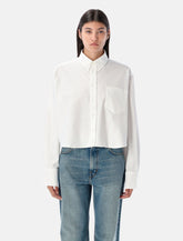 Ami Paris Oxford cropped shirt - | Spazio Pritelli