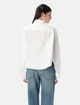 Ami Paris Oxford cropped shirt - | Spazio Pritelli