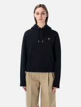 Ami PAris felpa con cappuccio cropped Ami de Cœur - | Spazio Pritelli