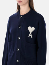 Ami Paris cardigan Ami de Cœur in maglia - | Spazio Pritelli