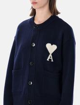 Ami Paris cardigan Ami de Cœur in maglia - | Spazio Pritelli