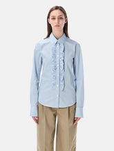 Ami Paris camicia in cotone con rouches - | Spazio Pritelli