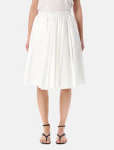 Ami Paris cotton midi corolla skirt - | Spazio Pritelli
