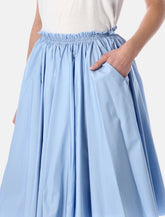 Ami Paris cotton midi corolla skirt - | Spazio Pritelli