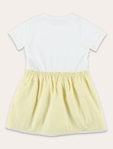 Moncler baby cotton blend pleated dress - | Spazio Pritelli