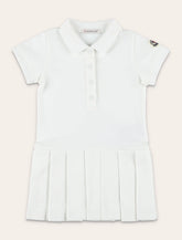 Abito polo da bambina Moncler in cotone piqué - | Spazio Pritelli