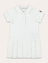 Moncler girl's cotton piqué polo shirt dress - | Spazio Pritelli