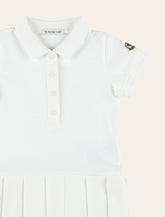 Abito polo da bambina Moncler in cotone piqué - | Spazio Pritelli