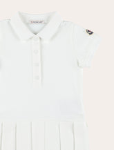 Moncler girl's cotton piqué polo shirt dress - | Spazio Pritelli