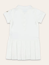 Abito polo da bambina Moncler in cotone piqué - | Spazio Pritelli