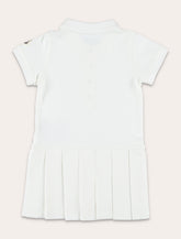Moncler girl's cotton piqué polo shirt dress - | Spazio Pritelli