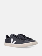 Veja Campo leather sneakers in black and white - | Spazio Pritelli