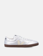 Veja Panenka leather silver and white sneakers - | Spazio Pritelli