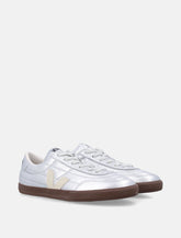 Veja Panenka leather silver and white sneakers - | Spazio Pritelli