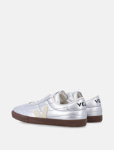 Veja Panenka leather silver and white sneakers - | Spazio Pritelli