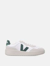 Veja V-90 leather sneakers white and cyprus - | Spazio Pritelli