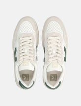 Veja V-90 leather sneakers white and cyprus - | Spazio Pritelli