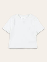 Polo Ralph Lauren girl's ribbed crop T-shirt - | Spazio Pritelli