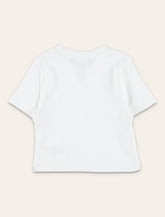 Polo Ralph Lauren girl's ribbed crop T-shirt - | Spazio Pritelli