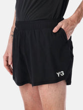Y-3 black running shorts - | Spazio Pritelli