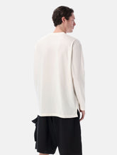 Y-3 long sleeve white jersey t-shirt - | Spazio Pritelli