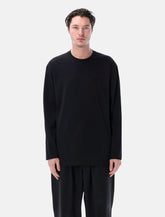 Y-3 long sleeve black jersey t-shirt - | Spazio Pritelli