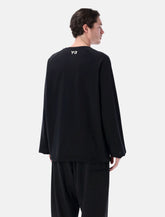 Y-3 raw edge long sleeve black t-shirt - | Spazio Pritelli