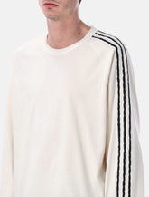 Y-3 raw edge long sleeve white t-shirt - | Spazio Pritelli