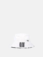 Bucket Hat Y-3 Stripes bianco - | Spazio Pritelli