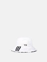 Y-3 Stripes off-white bucket hat - | Spazio Pritelli