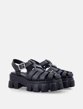 Prada Monolith Eva Cage black sandals -  | Spazio Pritelli
