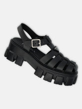 Prada Monolith Eva Cage black sandals -  | Spazio Pritelli