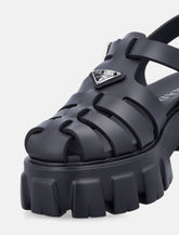 Prada Monolith Eva Cage black sandals -  | Spazio Pritelli