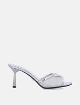 Prada silver mesh and metallic leather mules - | Spazio Pritelli