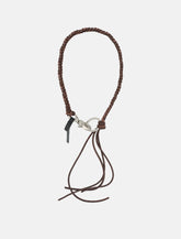 Our Legacy Brown Braided Ladon Necklace - | Spazio Pritelli
