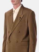 Lardini Soirée double-breasted brown wool jacket - | Spazio Pritelli